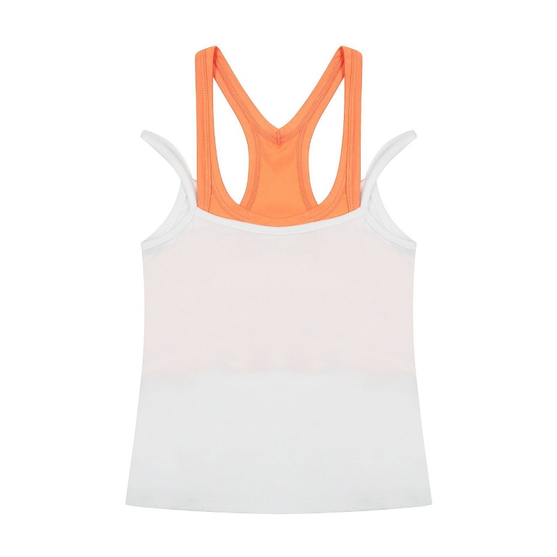 Paneled Mock Two-Piece Halter Top