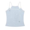 Minimalist Spaghetti-Strap Tank Top — Blue