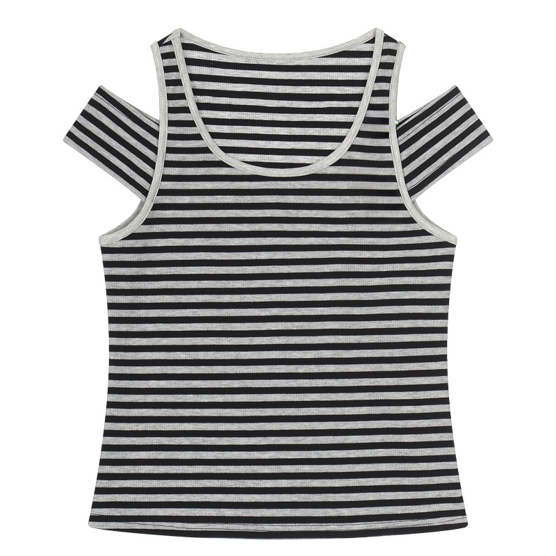 Classic Striped Grey Tank
